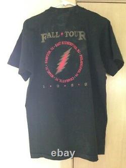 Grateful Dead 1989 FALL TOUR Vintage Shirt Warlocks Hampton Coliseum Miami RARE