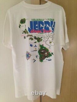 Grateful Dead 1990 GDM JERRY GARCIA BAND Hawaii Vintage Shirt Rare XL Reonegro