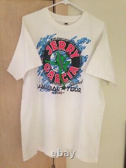 Grateful Dead 1990 GDM JERRY GARCIA BAND Hawaii Vintage Shirt Rare XL Reonegro