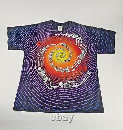 Grateful Dead 1992 Collectors Spiral Skeletons T-shirt Size XL Vintage 90s Rare