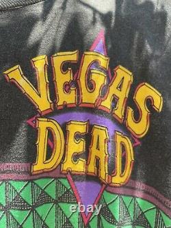 Grateful Dead 1992 Las Vegas Vintage Shirt Liquid Blue Mega Print Ultra Rare GDM