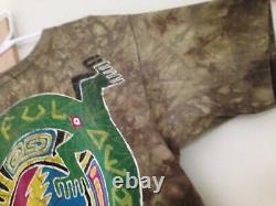 Grateful Dead 1994 GDM Vintage Shirt Rare BATIK TAURUS BULL Monitor Lizard Gecko