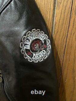 Grateful Dead 2012 Biker Leather Jacket Size 50 Rare Amazing Motorcycle Deadhead