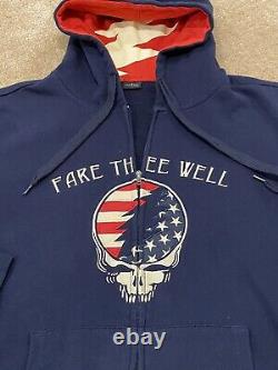 Grateful Dead 50th Anniv Fare Thee Well Hoodie Size L Officially Licensed RARE