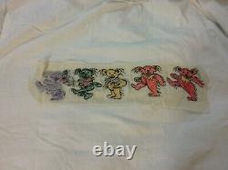 Grateful Dead 80s 1st Dancing Bears Embroidered 1 Stich Shirt 44 Unworn Rare Vtg