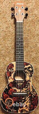 Grateful Dead Alvarez Concert Ukelele Skull & Roses Bertha Rare! GDU26C-Roses