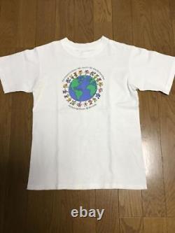 Grateful Dead Anvil 90s T-Shirt White Bears USA Made Cotton Size M Used Rare Wo