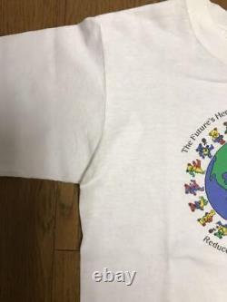 Grateful Dead Anvil 90s T-Shirt White Bears USA Made Cotton Size M Used Rare Wo