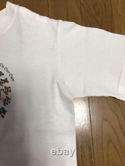 Grateful Dead Anvil 90s T-Shirt White Bears USA Made Cotton Size M Used Rare Wo