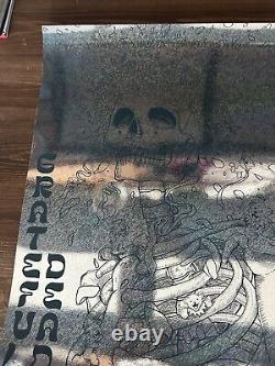 Grateful Dead Art Print Poster By Max Wesoloski RARE MIRROR FOIL 1/1 Garcia