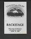 Grateful Dead Back Stage Pass Anchorage Alaska 6-19-80 Very Rare Summersolstice