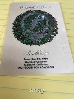 Grateful Dead Backstage Oakland 12/27/89 Christmas Wreath RARE