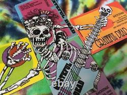 Grateful Dead Backstage Pass Puzzle 1990 Guitar Skeleton Last Brent Shows RaRe