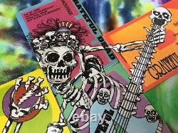 Grateful Dead Backstage Pass Puzzle 1990 Guitar Skeleton Last Brent Shows RaRe