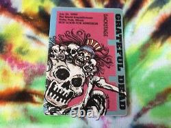 Grateful Dead Backstage Pass Puzzle 1990 Guitar Skeleton Last Brent Shows RaRe