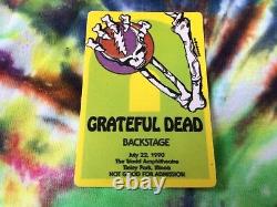 Grateful Dead Backstage Pass Puzzle 1990 Guitar Skeleton Last Brent Shows RaRe