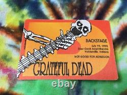 Grateful Dead Backstage Pass Puzzle 1990 Guitar Skeleton Last Brent Shows RaRe