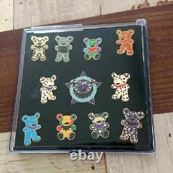 Grateful Dead Bean Bear Pin Badge Set of 11 Edition 2 Limited Rare With Case F/S