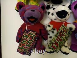 Grateful Dead Bear Plush Liquid Blue Lot Of 12 rare hard to find all with tags