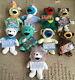 Grateful Dead Bear Plush Liquid Blue Lot Of 9 Rare Hard To Find All With Tags