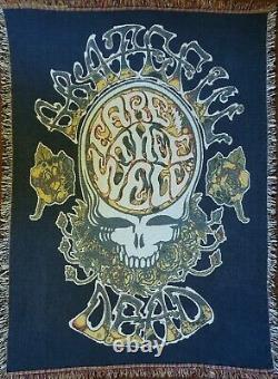 Grateful Dead Blanket Fare Thee Well Final Tour Rare Knit Throw Made In USA