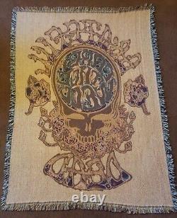 Grateful Dead Blanket Fare Thee Well Final Tour Rare Knit Throw Made In USA
