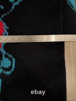 Grateful Dead Camptex 100% Wool Hoodie Size Large Full Zip Up Rare Skull Sleeves