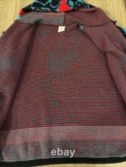 Grateful Dead Camptex 100% Wool Hoodie Size Large Full Zip Up Rare Skull Sleeves