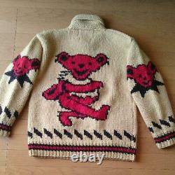 Grateful Dead Canadian Sweater Dead Bear Limited Cowichan Sweater Rare Japan