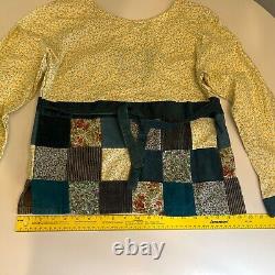 Grateful Dead & Co Y2K Patchwork Bear Handmade Top Gypsy Rose Festival 00s RARE