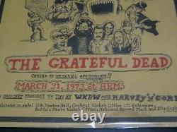 Grateful Dead Concert Poster 1973 Memorial Aud. Buffalo NY Pigpen Acid Test RARE