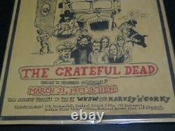 Grateful Dead Concert Poster 1973 Memorial Aud. Buffalo NY Pigpen Acid Test RARE