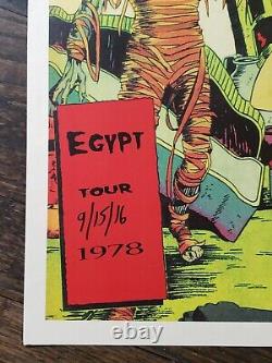 Grateful Dead Concert Tour Poster 1978 Egypt 12 x 18 Rare Original 2nd Press