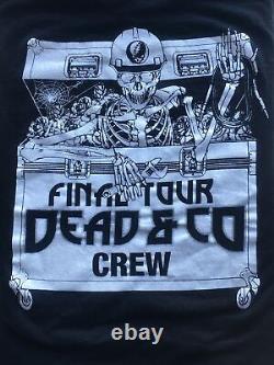 Grateful Dead, Dead & Company 2023 Last Tour Local Crew T-shirt Rare