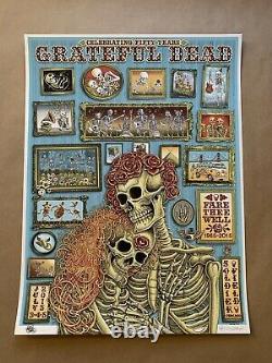 Grateful Dead / Fare Thee Well Emek Poster / Artist Proof / Rare / 2015 Chicago
