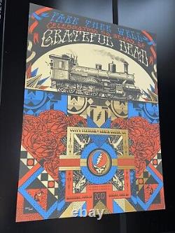 Grateful Dead Fare Thee Well Poster Justin Helton GD50 Santa Clara 2015 S/N Rare