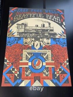 Grateful Dead Fare Thee Well Poster Justin Helton GD50 Santa Clara 2015 S/N Rare