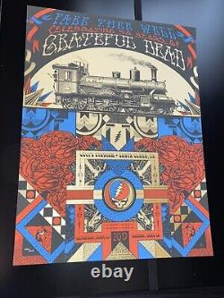 Grateful Dead Fare Thee Well Poster Justin Helton GD50 Santa Clara 2015 S/N Rare