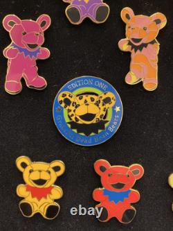 Grateful Dead Grateful Dead Bean Bear EDITION ONE Pin Badge Set of 12 Rare