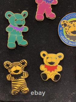 Grateful Dead Grateful Dead Bean Bear EDITION ONE Pin Badge Set of 12 Rare
