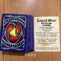 Grateful Dead Liquid Blue Playing Cards 1992 Comes with a special pouch Rare