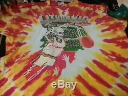 Grateful Dead Lithuania 1992 Barcelona Tyedye Shirt XL Nmint Rare Clean Htf Vtg