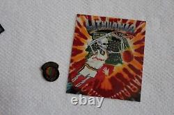Grateful Dead Lithuanian Basketball Pin and sticker Rare low # #186 of 25K