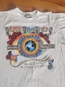 Grateful Dead Live Dead Rare Vintage 1987 Tshirt L