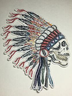 Grateful Dead Patch Spring'90 Wes Lang Skull Headdress RARE HTF
