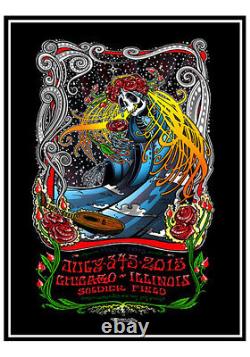 Grateful Dead Poster Rare Foil Litho R Marx -2015 Chicago Conscious Alliance