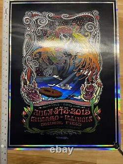 Grateful Dead Poster Rare Foil Litho R Marx -2015 Chicago Conscious Alliance