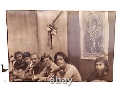 Grateful Dead Poster Rare Vintage Garcia Wier press conference 1980s