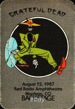 Grateful Dead RARE 8/12/1987 Backstage Pass Red Rocks Amphitheatre Morrison CO