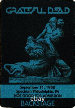 Grateful Dead RARE 9/11/1988 Spectrum Philadelphia Backstage Pass Samson/Lion